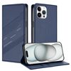 Per iPhone 12 Pro Max Custodia per telefono in pelle retrò con portafoglio multifunzionale in rilievo (blu scuro)