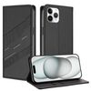 Per iPhone 11 Pro Custodia per telefono in pelle retrò con portafoglio multifunzionale in rilievo (nero)