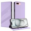 Per iPhone 8 Plus / 7 Plus Custodia per telefono in pelle retrò con portafoglio multifunzionale in rilievo (viola chiaro)