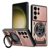 Per Samsung Galaxy S23 Ultra 5G Armor Supporto Rotante MagSafe Custodia per Telefono (Oro Rosa)