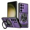 Per Samsung Galaxy S23 Ultra 5G Armor Supporto Rotante MagSafe Custodia per Telefono (Viola)