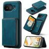 Per Google Pixel 9a JEEHOOD J02 Custodia per telefono in pelle con cerniera magnetica orizzontale (blu)