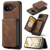 Per Google Pixel 9a JEEHOOD J02 Custodia per telefono in pelle con cerniera magnetica orizzontale (marrone)