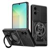 Per Samsung Galaxy A06 5G / 4G Custodia per telefono con supporto girevole MagSafe (nero)