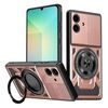 Per Samsung Galaxy A06 5G / 4G Armor Supporto Rotante MagSafe Custodia per Telefono (Oro Rosa)