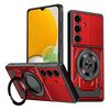 Per Samsung Galaxy A13 / A04e Custodia per telefono con supporto rotante MagSafe Armor (rosso)