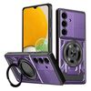 Per Samsung Galaxy A13 / A04e Custodia per telefono con supporto girevole MagSafe Armor (viola)