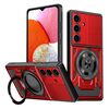 Per Samsung Galaxy A14 5G / 4G Custodia per telefono con supporto rotante MagSafe (rosso)