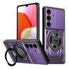 Per Samsung Galaxy A14 5G / 4G Custodia per telefono con supporto rotante MagSafe (viola)