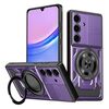 Per Samsung Galaxy A15 Armor Supporto Rotante MagSafe Custodia per Telefono (Viola)