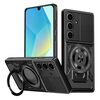 Per Samsung Galaxy A16 5G / 4G Custodia per telefono con supporto rotante MagSafe (nero)