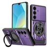 Per Samsung Galaxy A16 5G / 4G Armor Supporto Rotante MagSafe Custodia per Telefono (Viola)