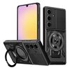 Per Samsung Galaxy A25 5G Custodia per telefono con supporto rotante MagSafe Global Armor (nero)
