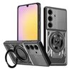 Per Samsung Galaxy A25 5G Custodia per telefono con supporto rotante MagSafe Global Armor (grigio)