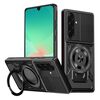 Per Samsung Galaxy A26 5G Custodia per telefono con supporto rotante MagSafe (nero)