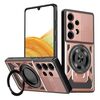 Per Samsung Galaxy A33 5G Armor Rotating Holder MagSafe Custodia per telefono (oro rosa)
