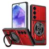 Per Samsung Galaxy A55 5G Custodia per telefono con supporto rotante MagSafe (rosso)