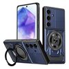 Per Samsung Galaxy A55 5G Custodia per telefono con supporto rotante MagSafe (blu)