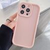 Per iPhone 15 Pro Custodia per telefono in TPU con foro preciso e telaio antiurto satinato (rosa chiaro)