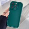 Per iPhone 15 Pro Custodia per telefono in TPU con foro preciso e telaio antiurto satinato (blu scuro)