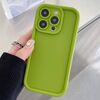 Per iPhone 15 Pro Custodia per telefono in TPU con foro preciso e telaio antiurto satinato (verde fluorescente)