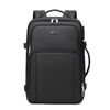 Zaino antifurto per laptop da lavoro Wiersaam Men, borsa per computer da 15,6 pollici con porte di ricarica USB e Type-C (nero)