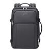 Zaino antifurto per laptop da lavoro Wiersaam Men, borsa per computer da 15,6 pollici con porte di ricarica USB e Type-C (grigio)