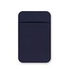 Adesivo posteriore per telefono in lycra elastico Porta carte Tasca per carte sicura senza rimozione di residui (blu scuro)