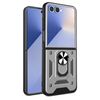 Per Samsung Galaxy Z Flip7 Armor Magnetic Bracket TPU+PC Custodia per telefono (argento)