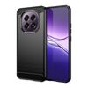 Custodia in TPU con texture spazzolata in fibra di carbonio per OPPO F29 5G (nera)