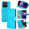 Per TCL 503 4G Custodia in pelle con texture di cristallo (blu cielo)