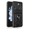 Per Motorola Razr 40 Supporto magnetico TPU+PC Custodia per telefono (nero)
