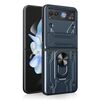Per Motorola Razr 40 Custodia per telefono con supporto magnetico in TPU+PC (grigio)