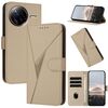 Per Redmi K80 Pro / Xiaomi Poco F7 Ultra Custodia in pelle con fibbia a motivo triangolare (oro)
