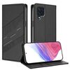 Per Samsung Galaxy M32 4G Global Embossed Multi-funzionale Portafoglio Retro Custodia in Pelle per Telefono (Nero)