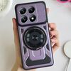 Per Xiaomi 14T Pro Armor Supporto Rotante MagSafe Custodia per Telefono (Viola)
