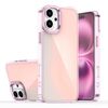 Custodia per telefono con placcatura sfumata per iPhone 16 Plus (rosa)