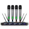 Sistema di microfono wireless M6604S-H Diversity Microfono palmare UHF a 4 canali