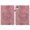 Per iPad mini 6 / mini 2024 Custodia per tablet intelligente in pelle goffrata con cuoricini (rosa)