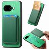 Per Google Pixel 9a Retro Magsafe Card Bag PU Cover posteriore Custodia per telefono (verde)