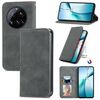 Per Xiaomi 15 Ultra Retro Skin Feel Custodia magnetica in pelle Flip Phone (grigio)