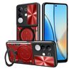 Custodia per telefono con supporto magnetico scorrevole Camshield per vivo Y29 4G CD Texture (rosso)