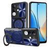 Custodia per telefono con supporto magnetico scorrevole Camshield per vivo Y29 4G CD Texture (blu)