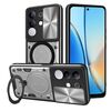 Custodia per telefono con supporto magnetico scorrevole Camshield per vivo Y29 4G CD Texture (argento)