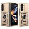 Per Samsung Galaxy Z Fold7 Custodia per fotocamera scorrevole TPU+PC (oro)