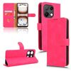 Per UMIDIGI Note 100 Custodia in pelle magnetica con chiusura magnetica (rosso rosa)
