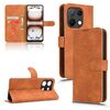 Per UMIDIGI Note 100 Custodia in pelle magnetica con chiusura magnetica (marrone)