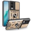 Per OnePlus Nord CE4 Lite Custodia per fotocamera scorrevole TPU Hybrid PC Phone Case (oro)