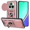Per Realme P3 Pro 5G Custodia per fotocamera scorrevole TPU Hybrid PC Phone Case (oro rosa)