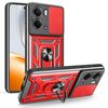 Per Realme Neo7x / P3 5G Custodia per fotocamera scorrevole TPU Hybrid PC Phone Case (rosso)